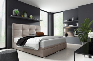 Boxspringbett mit Matratze Harry 2 180x200 Beige