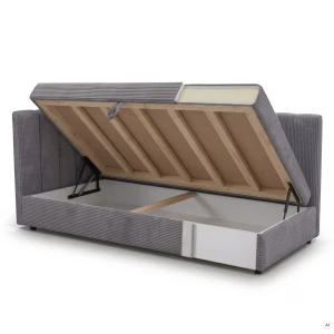 Einzelbett Sovaro 90x200 Cord Creme