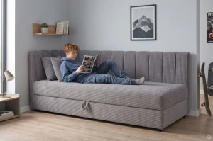 Einzelbett Sovaro Plus 80x180 Cord Anthrazit