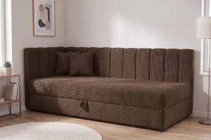 Einzelbett Sovaro Plus 80x180 Cord Braun