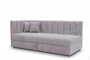 Einzelbett Sovaro Plus 80x200 Cord Grau