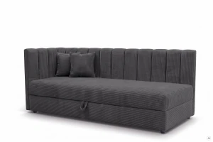 Einzelbett Sovaro Plus 80x200 Cord Anthrazit