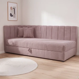Einzelbett Sovaro Plus 80x200 Cord Rosa