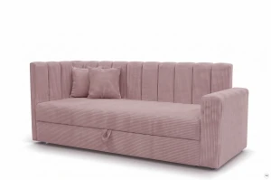 Bett mit Bettkasten Sovaro PRO 90x200 Cord Rosa