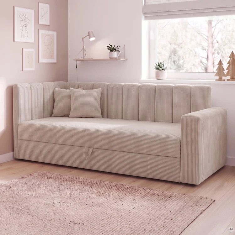 Jugendbett Sovaro PRO PLUS 90x200 Cord Creme