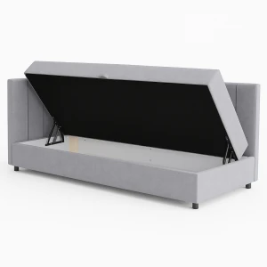 Kontinentalbett für 1 Person Sofaro Plus 120x200 Senfgelb