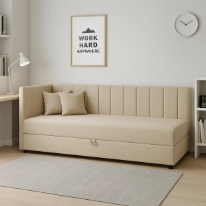 Kontinentalbett für 1 Person Sofaro Plus 120x200 Beige