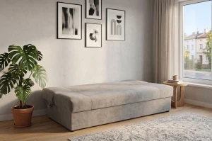 Schlafsofa mit Bettkasten Regina Grau