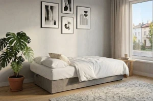 Schlafsofa mit Bettkasten Regina Grau