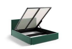 Polsterbett Katia 160x200 navy blau Metallrahmen