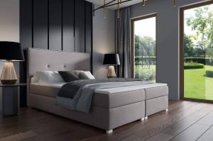 Boxspringbett Lara 140x200 Grau