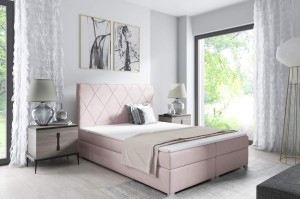 Boxspringbett Marcus 160x200 Rosa