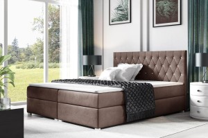 Boxspringbett Nadia 140x200 Braun