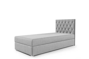 Boxspringbett Nadia Einzel 70x200 Rechts Beige