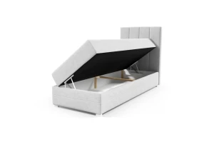 Boxspringbett Nadia Einzel 80x200 Rechts Grau