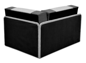 Ecksofa mit Schlaffunktion und Bettkasten Vaxer Ecksofa Graphit/Grau