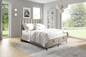 Boxspringbett mit Matratze Sofia 1 120x200 Beige