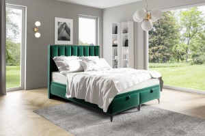 Boxspringbett mit Matratze Sofia 1 160x200 Grün