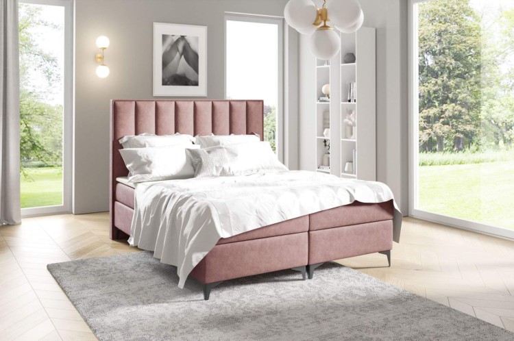 Boxspringbett Sofia 140x200 Rosa