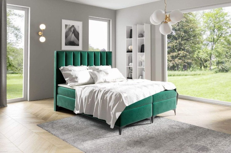 Boxspringbett Sofia 140x200 Grün