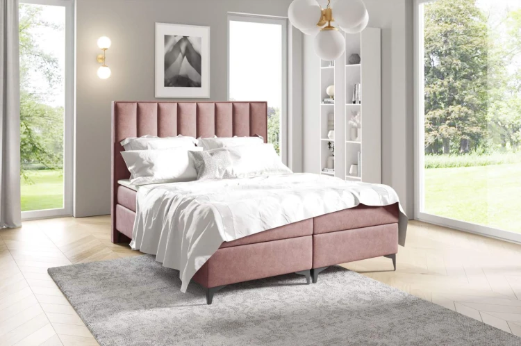Boxspringbett Sofia 180x200 Rosa
