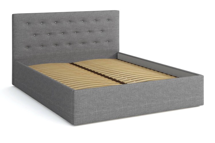 Polsterbett 180x200 Star Grau