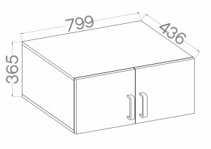 Garderobenerweiterung Malta 112 2D Grau/Eiche Artisan