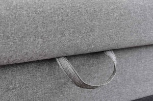 Ecksofa mit Schlaffunktion und Bettkasten Vaxer Ecksofa Graphit/Grau