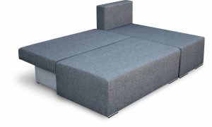 Eckcouch mit Bettkasten Ecco Links Graphit