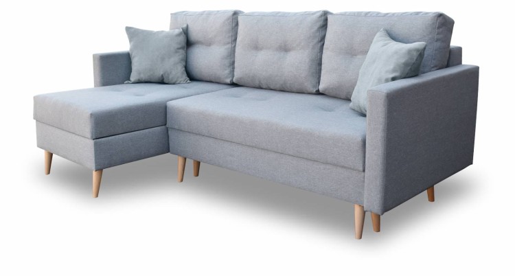 Ecksofa mit Schlaffunktion Falun Grey