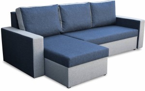 Ecksofa mit Schlaffunktion Home Grau/Grün