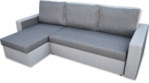 Ecksofa mit Schlaffunktion Home Grau/Grün