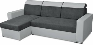 Ecksofa mit Schlaffunktion Roller Grau/Graphit