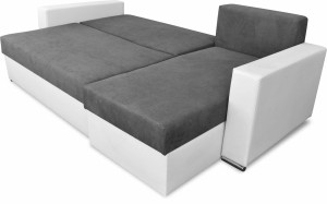 Ecksofa mit Schlaffunktion Roller Grau/Graphit