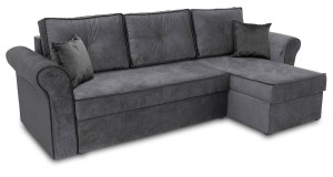 Ecksofa mit Aufbewahrungsbox Trevor Grau