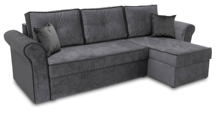 Ecksofa mit Aufbewahrungsbox Trevor Grau