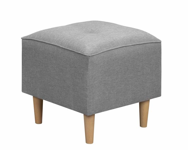 Fußhocker Denver Grau