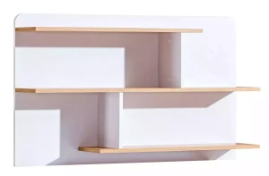 Wandregal 110 cm Lorento 08 Weiß/Nasaleiche