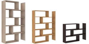 Verstellbares Bücherregal 138 cm Charles 01 Eiche Artisan