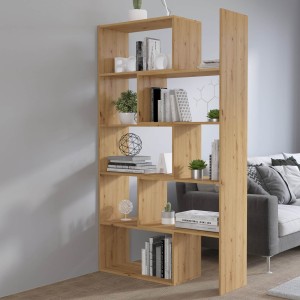 Verstellbares Bücherregal 188 cm Charles 02 Eiche Artisan