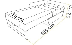 Ecksofa mit Schlaffunktion und Bettkasten Vaxer Ecksofa Graphit/Grau