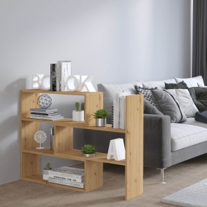 Verstellbares Bücherregal 83 cm Charles 03 Eiche Artisan