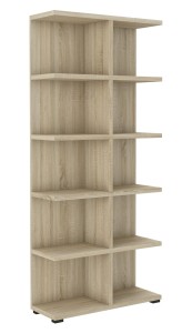 Offenes Bücherregal 184 cm Mehr 05 Sonoma Eiche