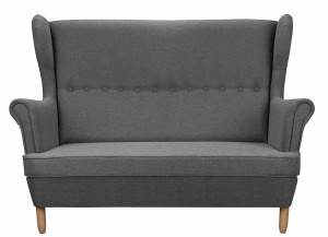 3 Sitzer Ohrensofa Denver Graphit
