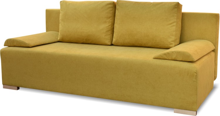 Schlafsofa mit Bettkasten Ecco Plus Senf