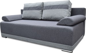 Schlafsofa Bonellfedern Eufori Graphit/Grau