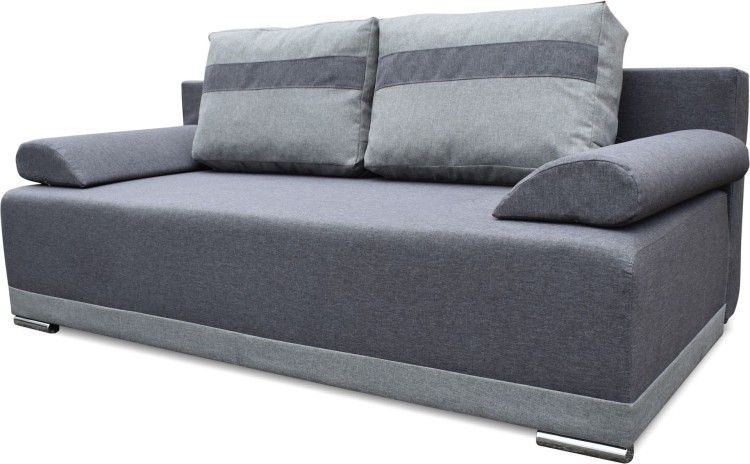 Schlafsofa Bonellfedern Eufori Graphit/Grau