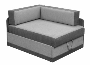 Kleines Ecksofa Kacper Graphit/Grau