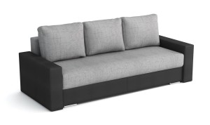 Sofa mit Schlaffunktion und Bettkasten Klass Klass Schwarz/Silber