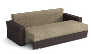 Sofa mit Schlaffunktion und Bettkasten Klass Klass Schwarz/Silber
